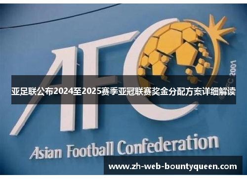 亚足联公布2024至2025赛季亚冠联赛奖金分配方案详细解读